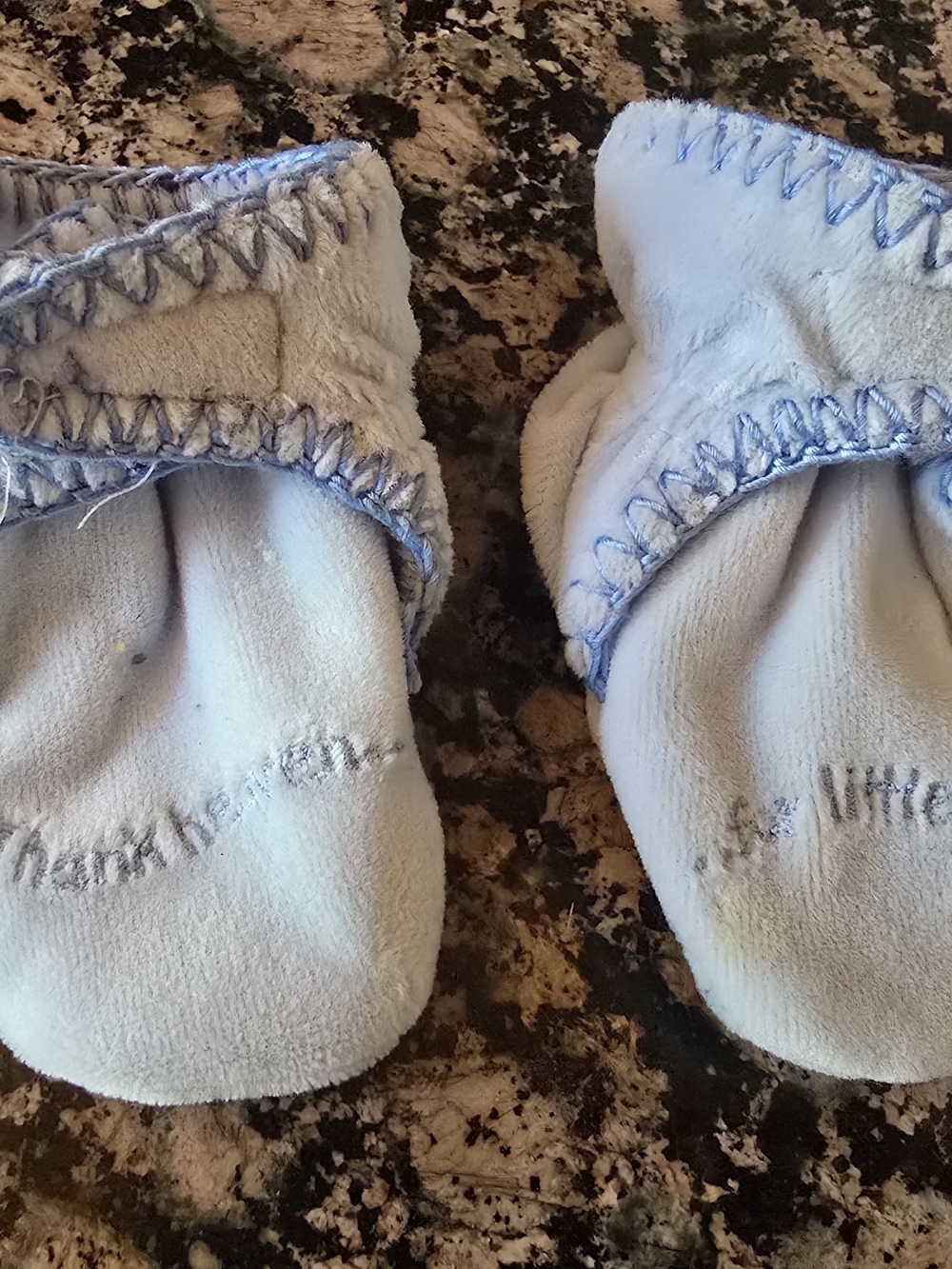 Thank Heaven For Little Boys-Baby Slippers